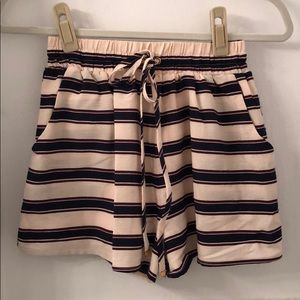Hyfyve tan stripped shorts size s